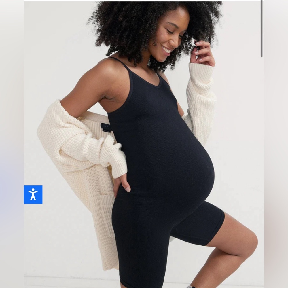 The Body Rib Unitard Short *Maternity*